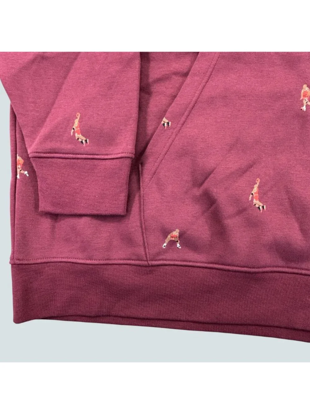Nike Air Jordan Essentials Holiday Fleece Hoodie 3XL Burgundy NWT DV9392-680